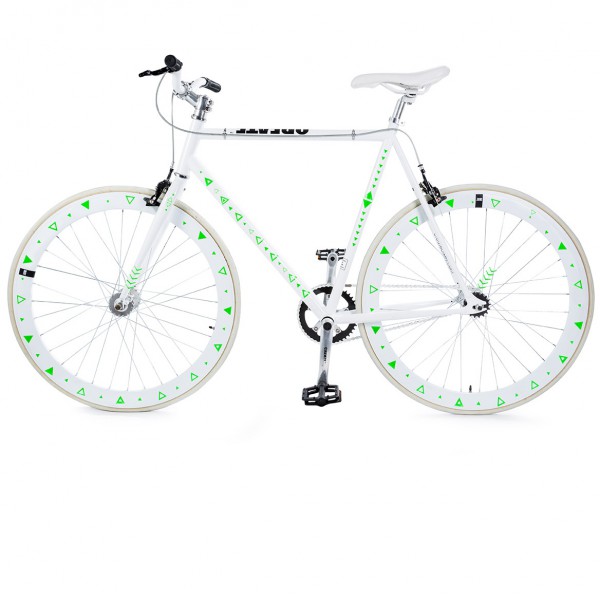 Abtibilduri reflectorizante pentru bicicleta - Triunghi verde | Donkey