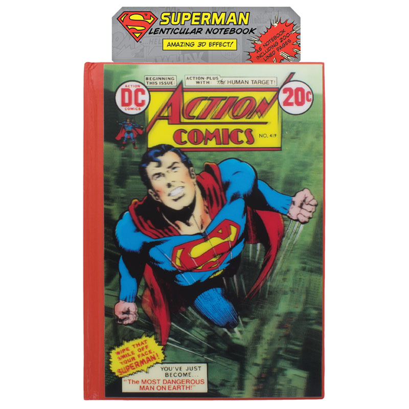 Carnet liniat A5 - Superman 3D Lenticular | Paladone