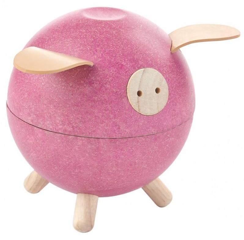  Pusculita - Piggy Bank Pink | Plan Toys 
