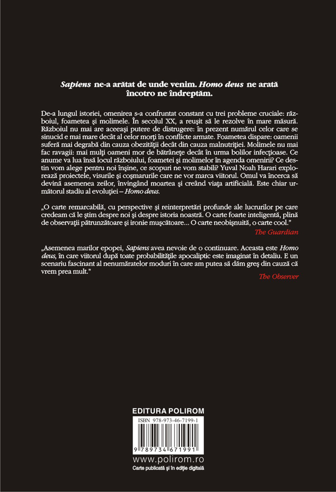 Homo deus | Yuval Noah Harari carturesti.ro poza bestsellers.ro