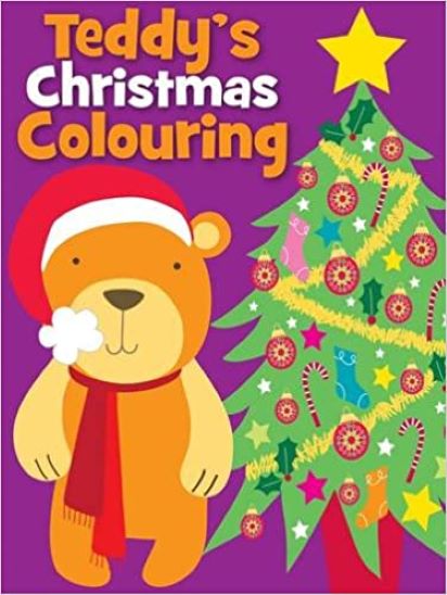 Christmas Colouring Teddy | Carly Blake