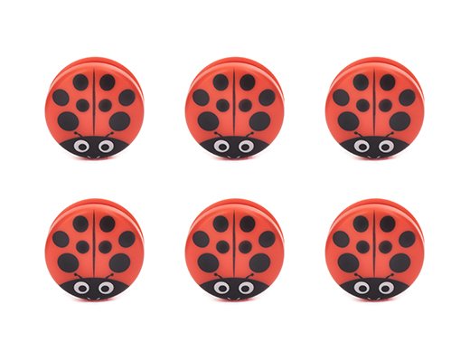 Set 6 clesti pentru pungi - Ladybug | Kikkerland - 1 | YEO