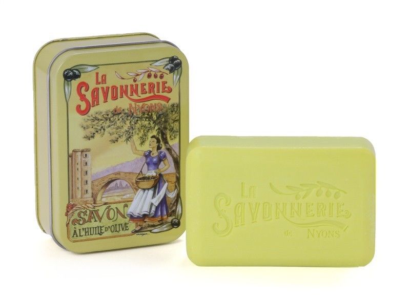 Sapun in cutie metalica, 200 g - Savon A L`Huile D`Olive | La Savonnerie de Nyons