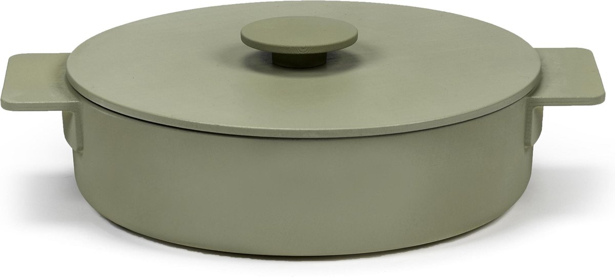 Tigaie - Surface Braadpan - Enamel Cast - Iron Camogreen | Serax