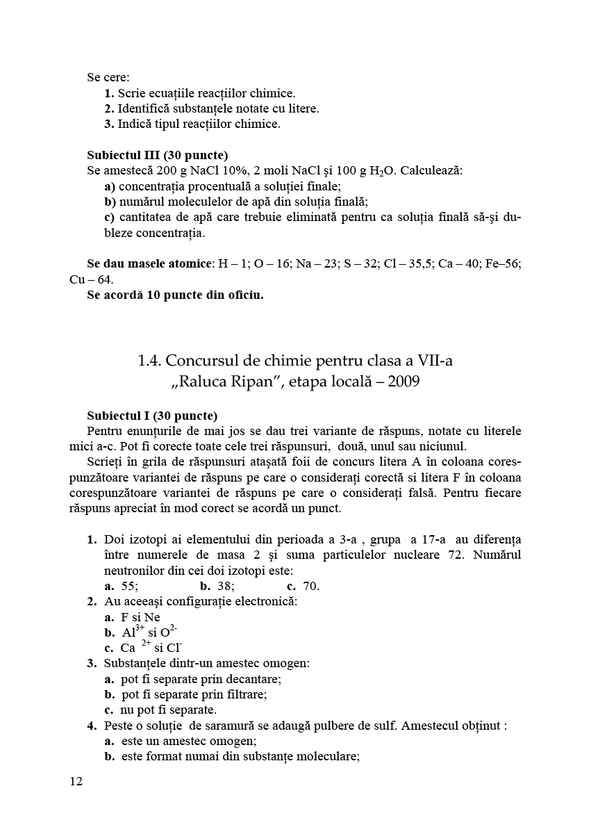 Chimie. Olimpiade si concursuri. Clasele a VII-a, a VIII-a, si a IX-a | Luminita Irinel Doicin, Silvia Girtan, Mihai Girtan, Adriana Anghel - 8 | YEO