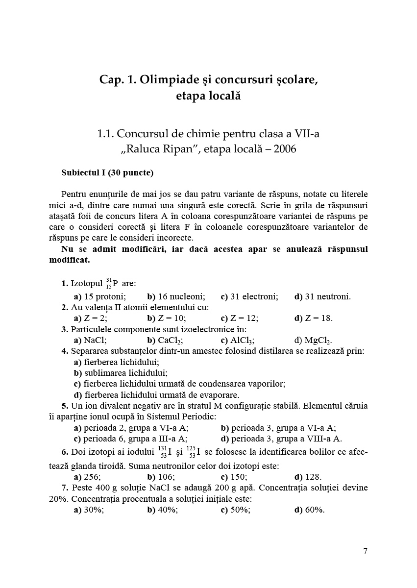 Chimie. Olimpiade si concursuri. Clasele a VII-a, a VIII-a, si a IX-a | Luminita Irinel Doicin, Silvia Girtan, Mihai Girtan, Adriana Anghel - 3 | YEO