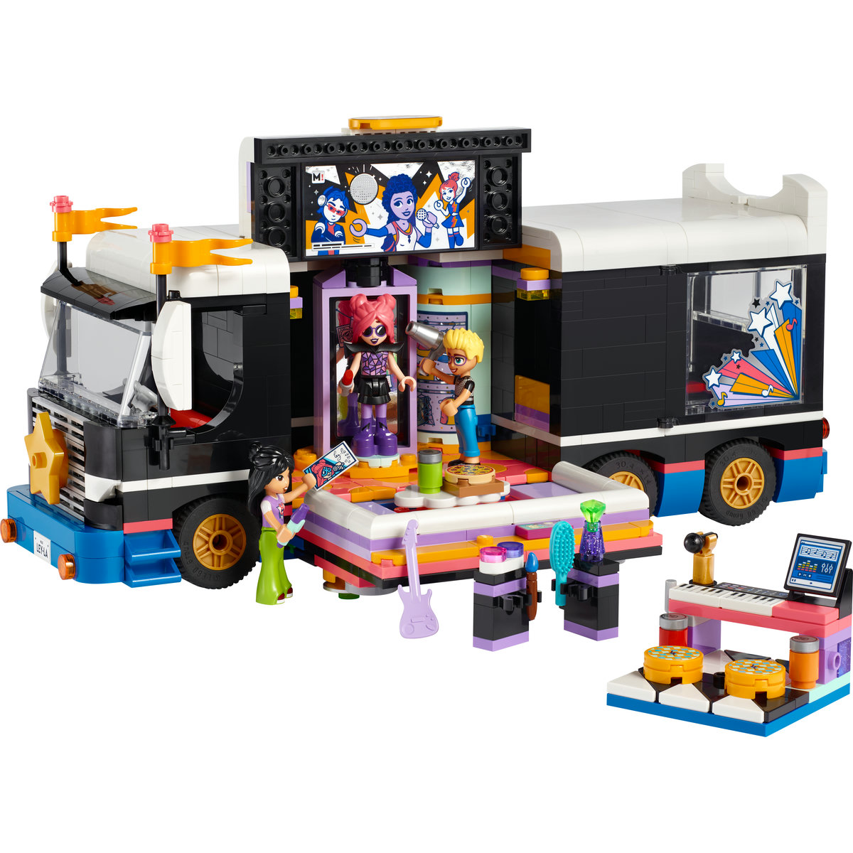 LEGO Friends - Autocar de turneu pentru staruri pop (42619) | LEGO - 2 | YEO