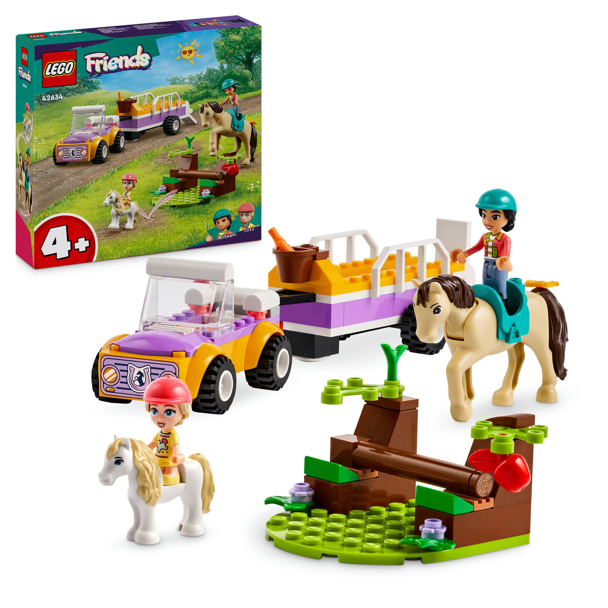 LEGO Friends - Remorca cu ponei si cal (42634) | LEGO
