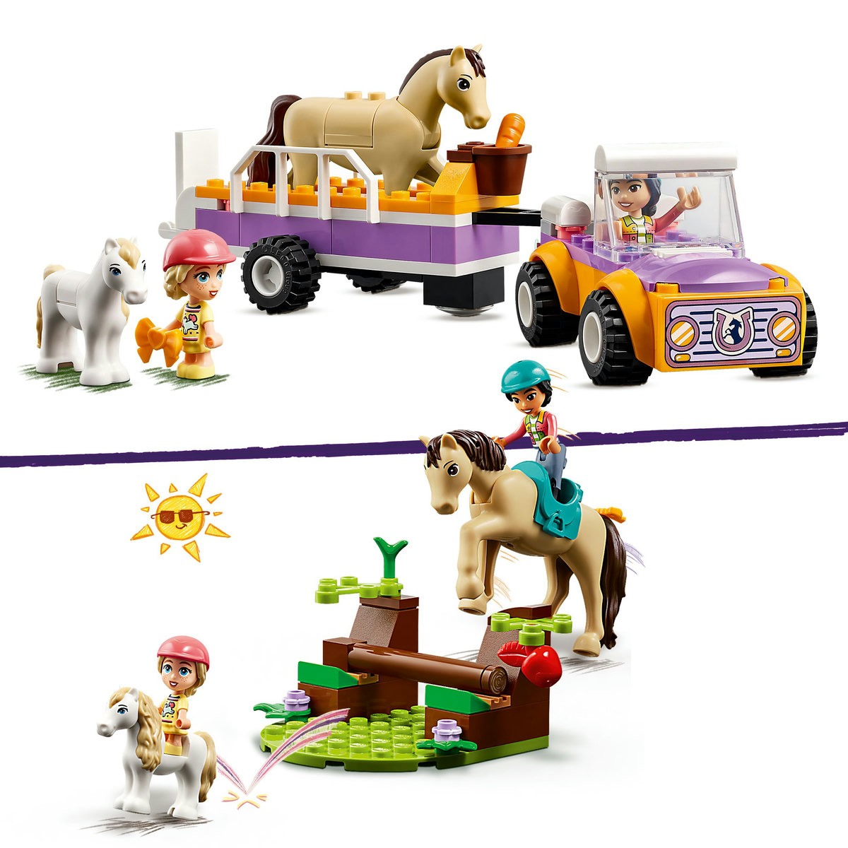 LEGO Friends - Remorca cu ponei si cal (42634) | LEGO - 2 | YEO