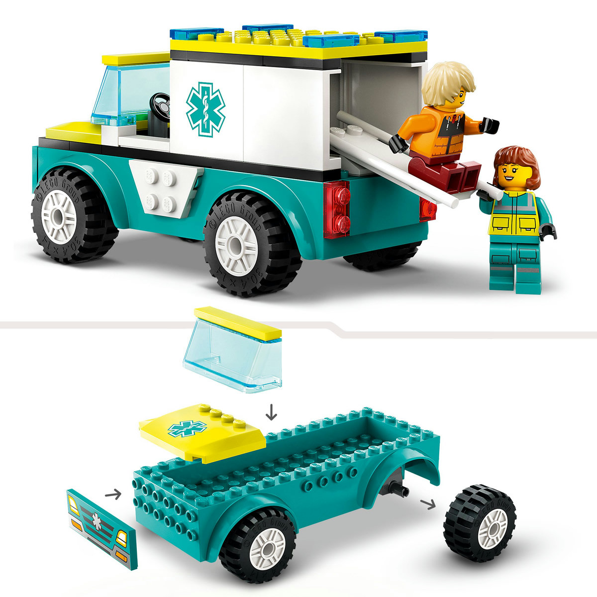 LEGO City - Ambulanta de urgenta si snowboarder (60403) | LEGO - 1 | YEO