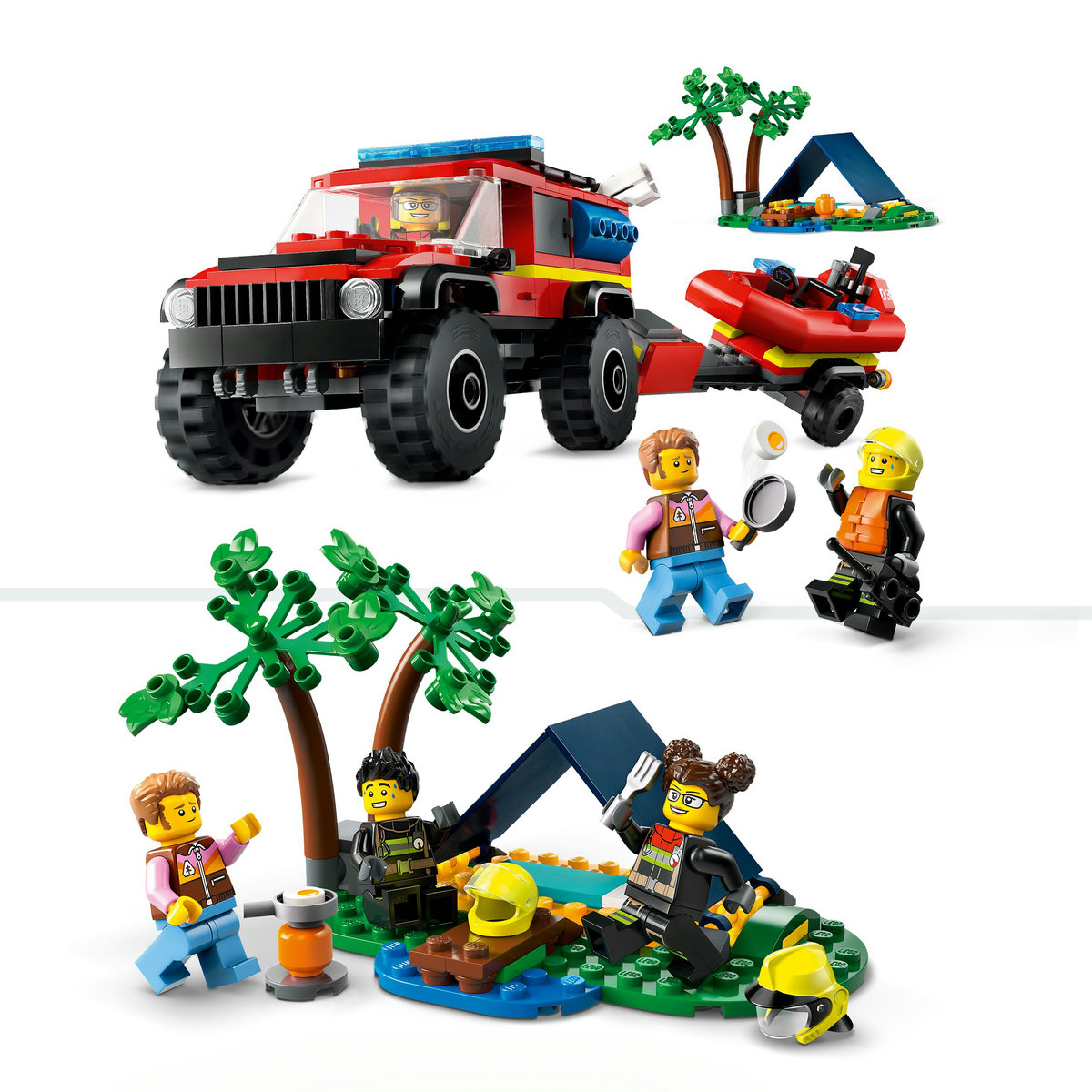 LEGO City - Camion 4X4 si barca de pompieri (60412) | LEGO - 1 | YEO