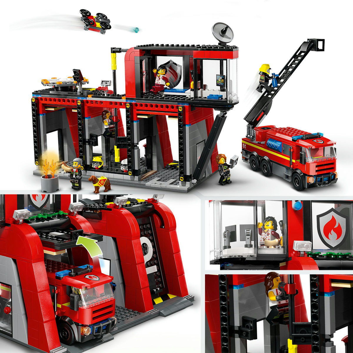 LEGO City - Statie si camion de pompieri (60414) | LEGO - 3 | YEO