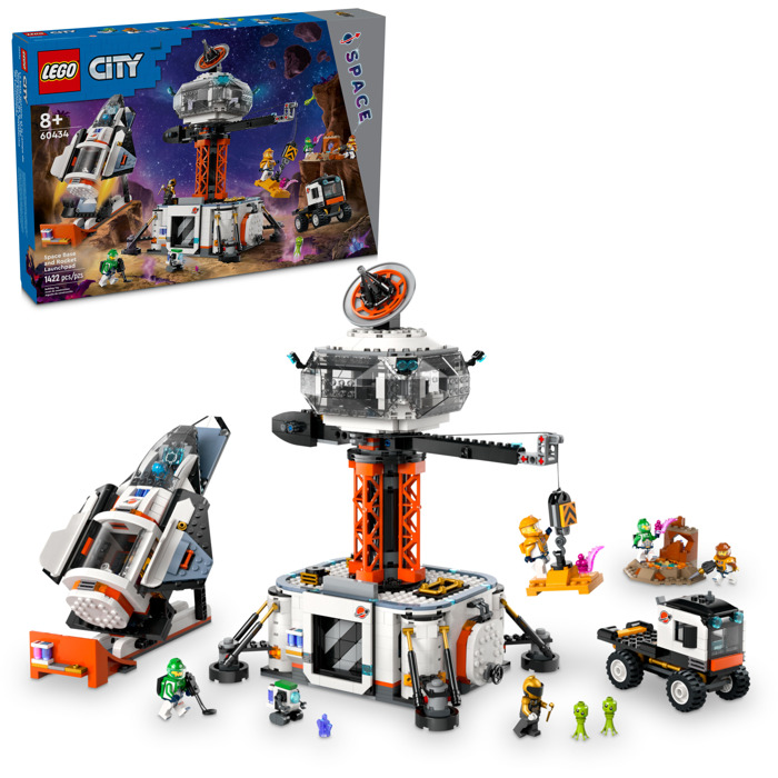 LEGO City - Baza spatiala si platforma de lansare a rachetei (60434) | LEGO