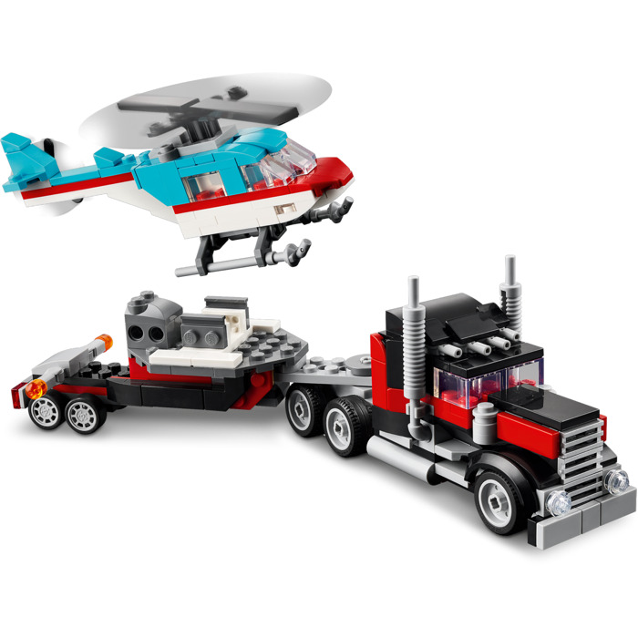 LEGO Creator - Camioneta cu platforma si elicopter (31146) | LEGO - 5 | YEO