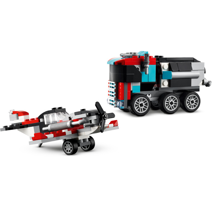 LEGO Creator - Camioneta cu platforma si elicopter (31146) | LEGO - 6 | YEO