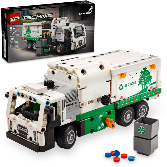 LEGO Technic - Camion de gunoi Mack LR Electric (42167) | LEGO - 4 | YEO