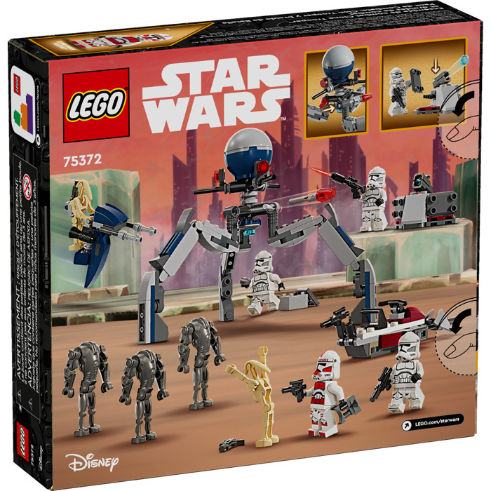 LEGO Star Wars - Pachet de lupta - Clone Trooper si droid de lupta (75372) | LEGO