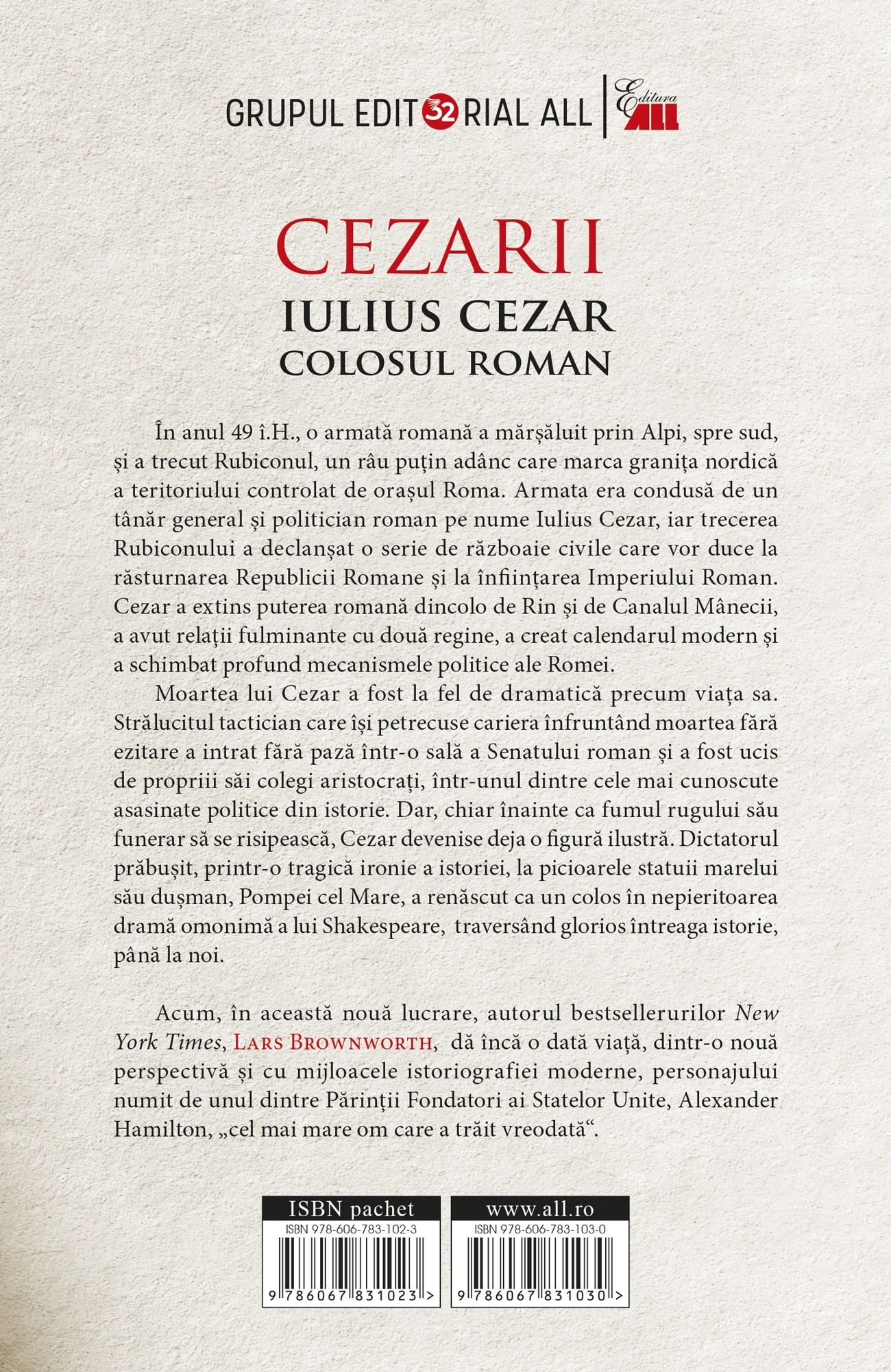 Iulius Cezar – Colosul roman | Lars Brownworth