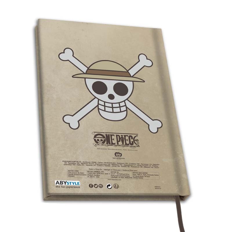 Carnet A5 - One Piece - Wanted Luffy | AbyStyle