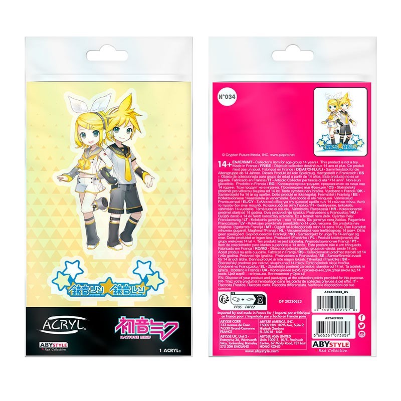 Figurina acrilica - Hatsune Miku - Kagamine Rin & Len