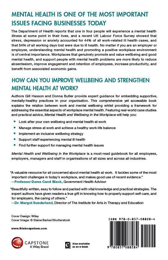 Mental Health and Wellbeing in the Workplace | Gill Hasson, Donna Butler