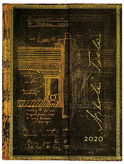 Agenda 2020 - Tesla Sketch of a Turbine - Verso, Ultra | Paperblanks