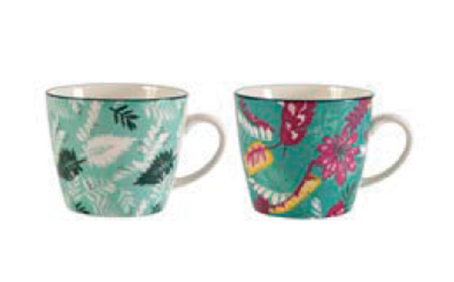 Set 2 cani-Collection Estampe Vegetale