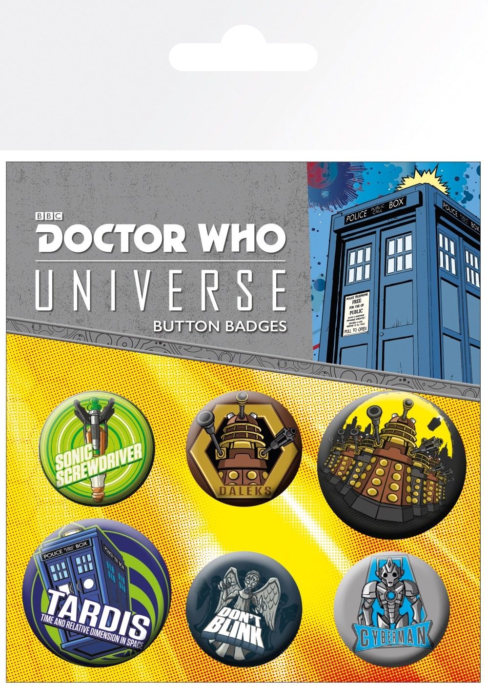 Set 6 insigne - Doctor Who - Alien Adventures