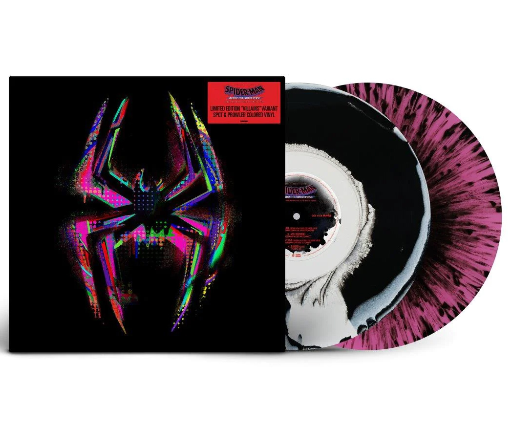 Spider-Man: Across The Spider-Verse - Soundtrack (Pink / Translucent Black Splatter Vinyl)