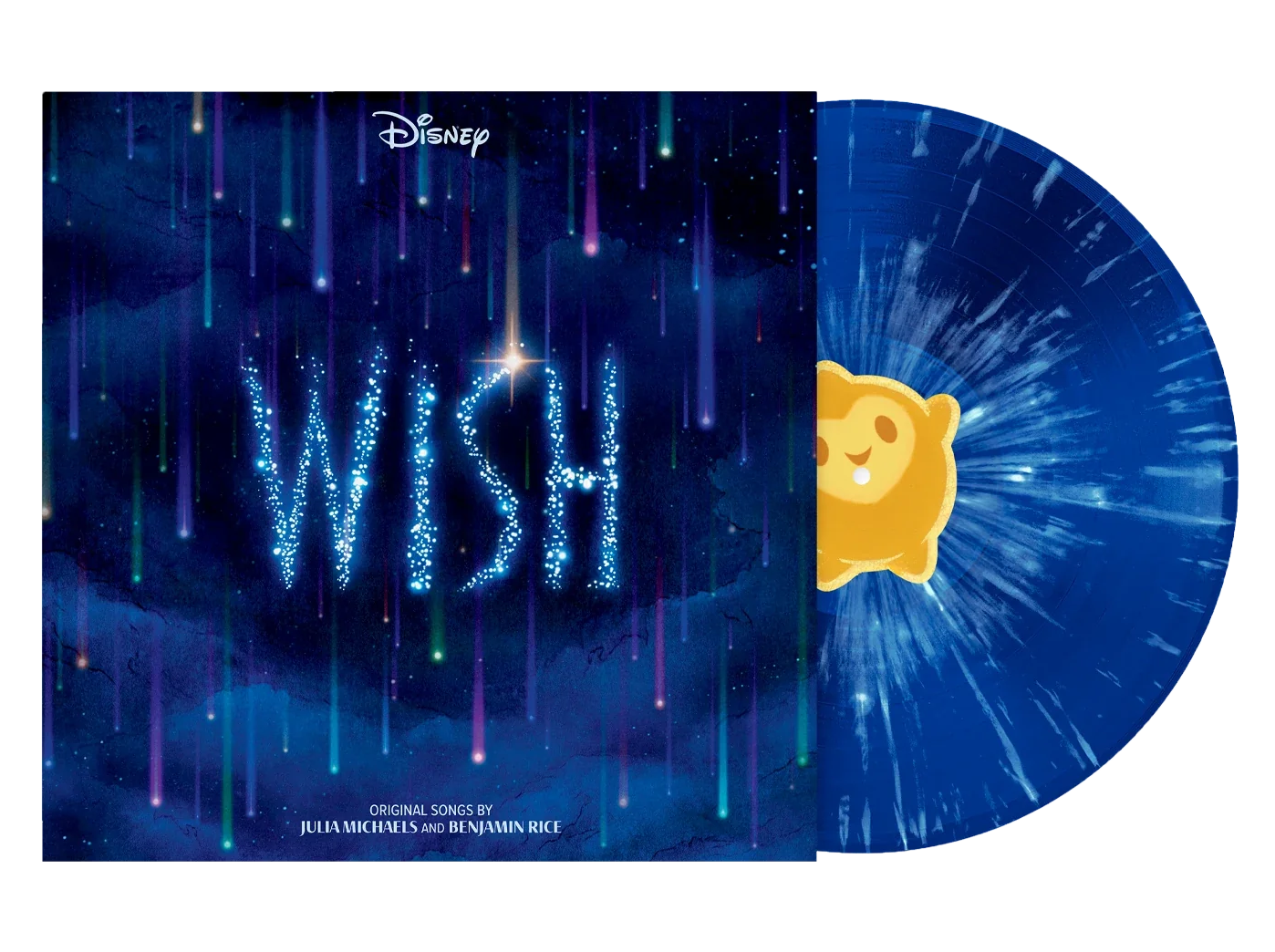 Wish - Soundtrack (Blue Splatter Vinyl, 45 RPM) | Ariana Debose, Chris Pine, Angelique Cabral, Julia Michaels