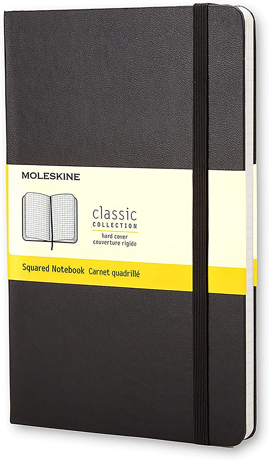 Carnet - Moleskine Classic - Large, Hard Cover, Squared - Black | Moleskine - 5 | YEO