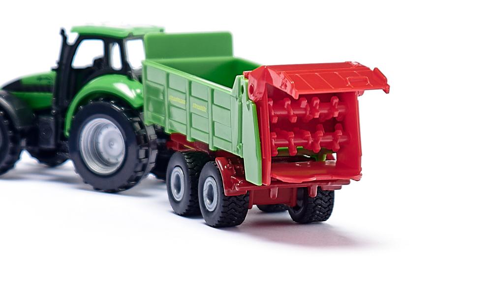 Jucarie - Tractor with Universal Manure Spreader | Siku - 3 | YEO