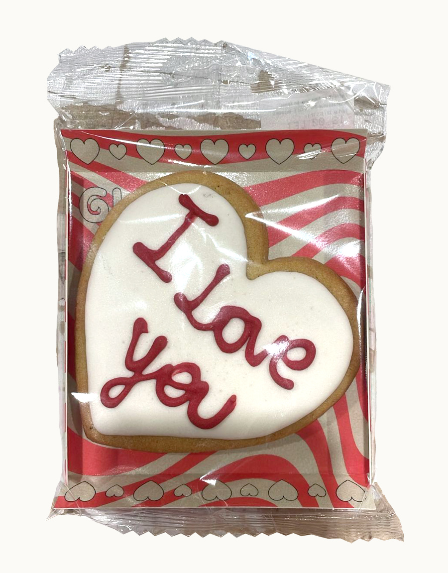 Biscuiti artizanali - Cuore Bianco - I Love You, Red | Mondo di Laura