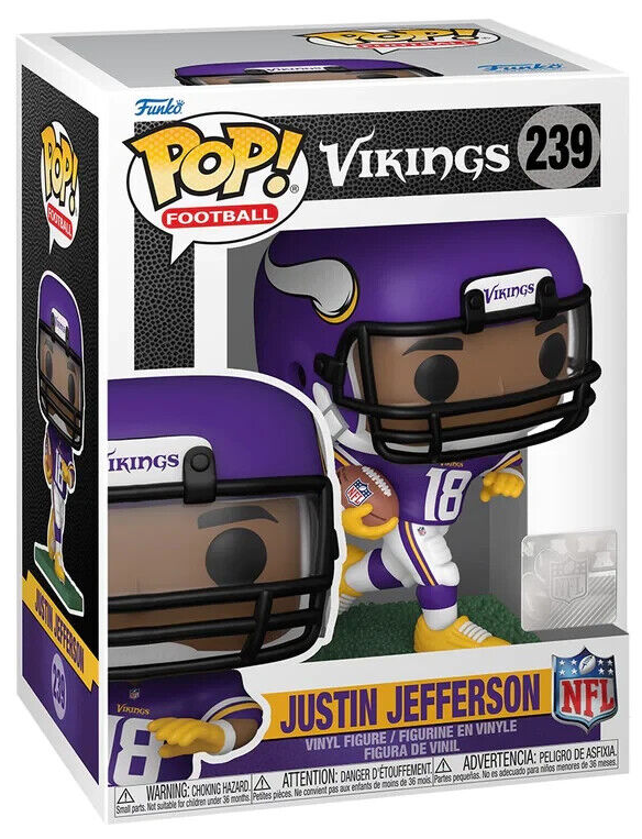 Figurina - Pop! Football - Vikings - Justin Jefferson | Funko - 1 | YEO