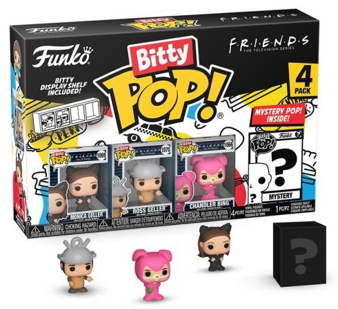 Set 4 figurine - Bitty Pop! Friends: Monica (as Catwoman) | Funko