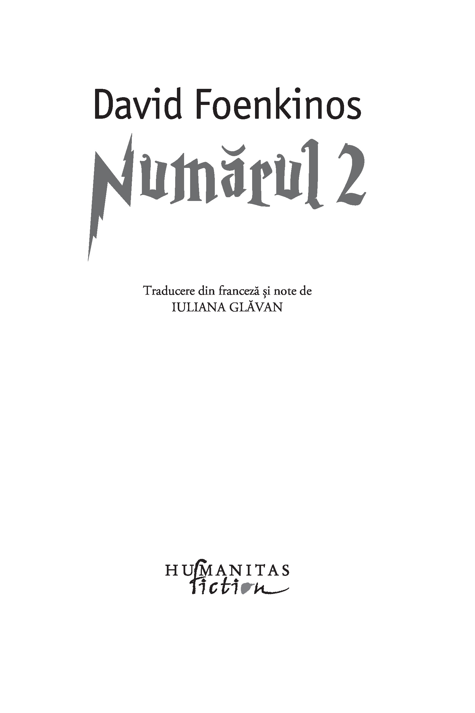 Numarul 2 | David Foenkinos