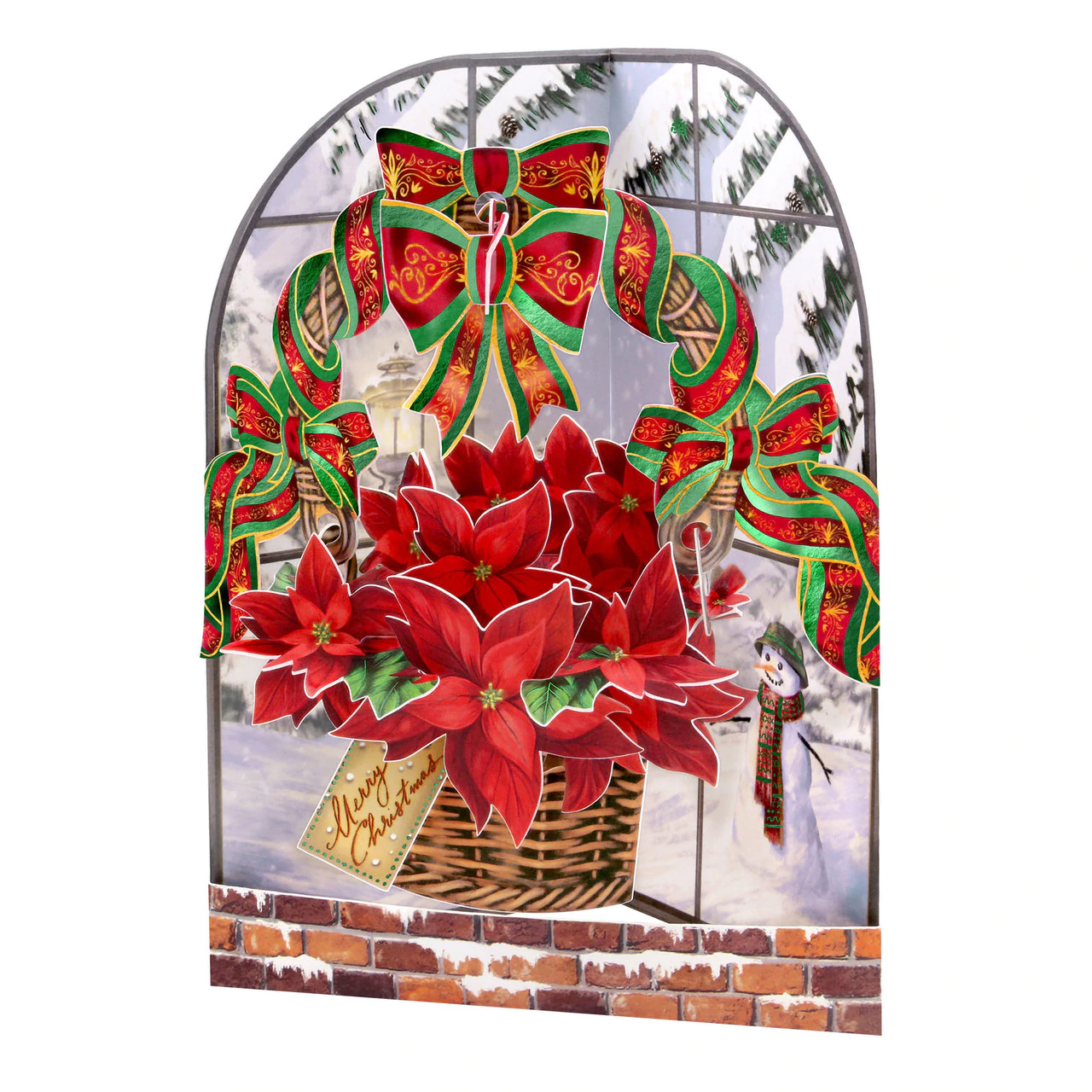 Felicitare 3D - Swing Cards: Poinsettia | Santoro