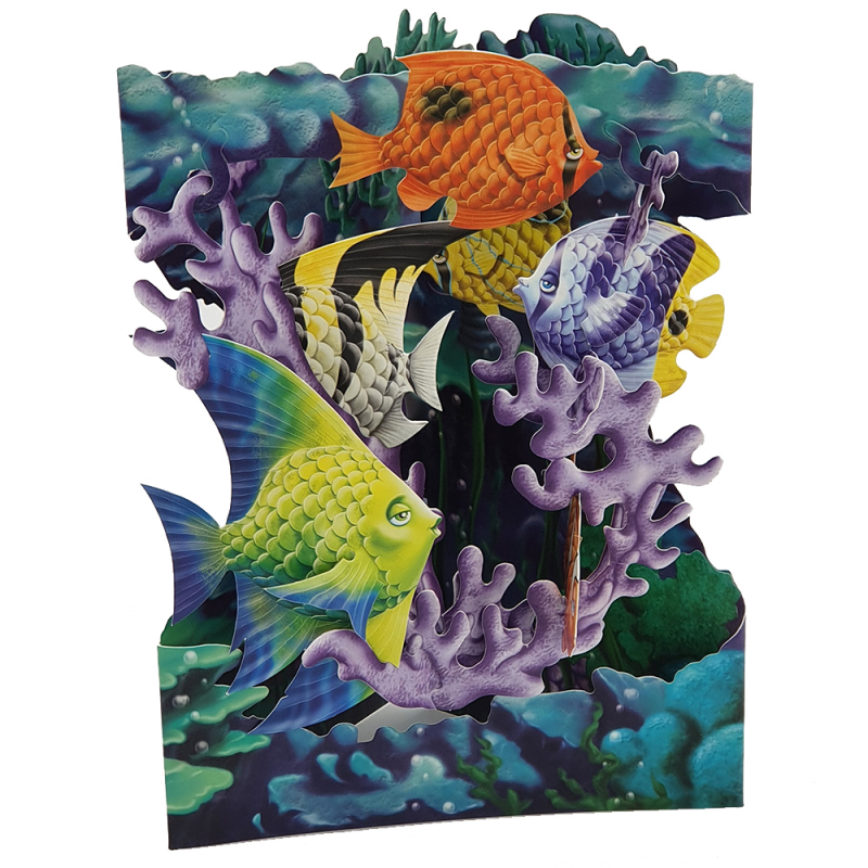 Felicitare 3D - Swing Cards: Aquarium | Santoro - 2 | YEO