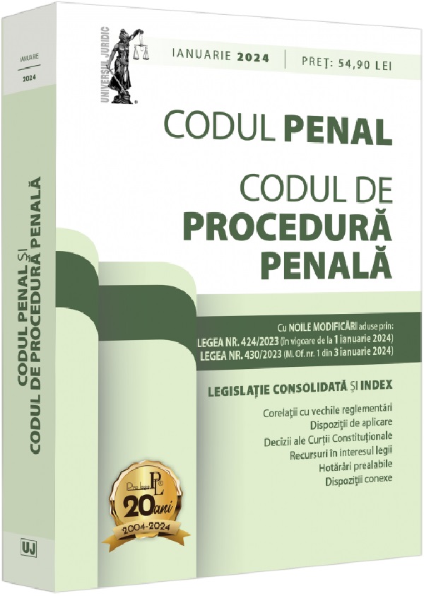 Codul penal si Codul de procedura penala (Ianuarie 2024) | Dan Lupascu