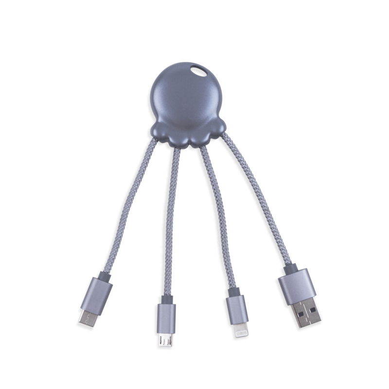 Adaptor - Octopus Power 2 All-in-one Adaptor Metallic Gray | Xoopar