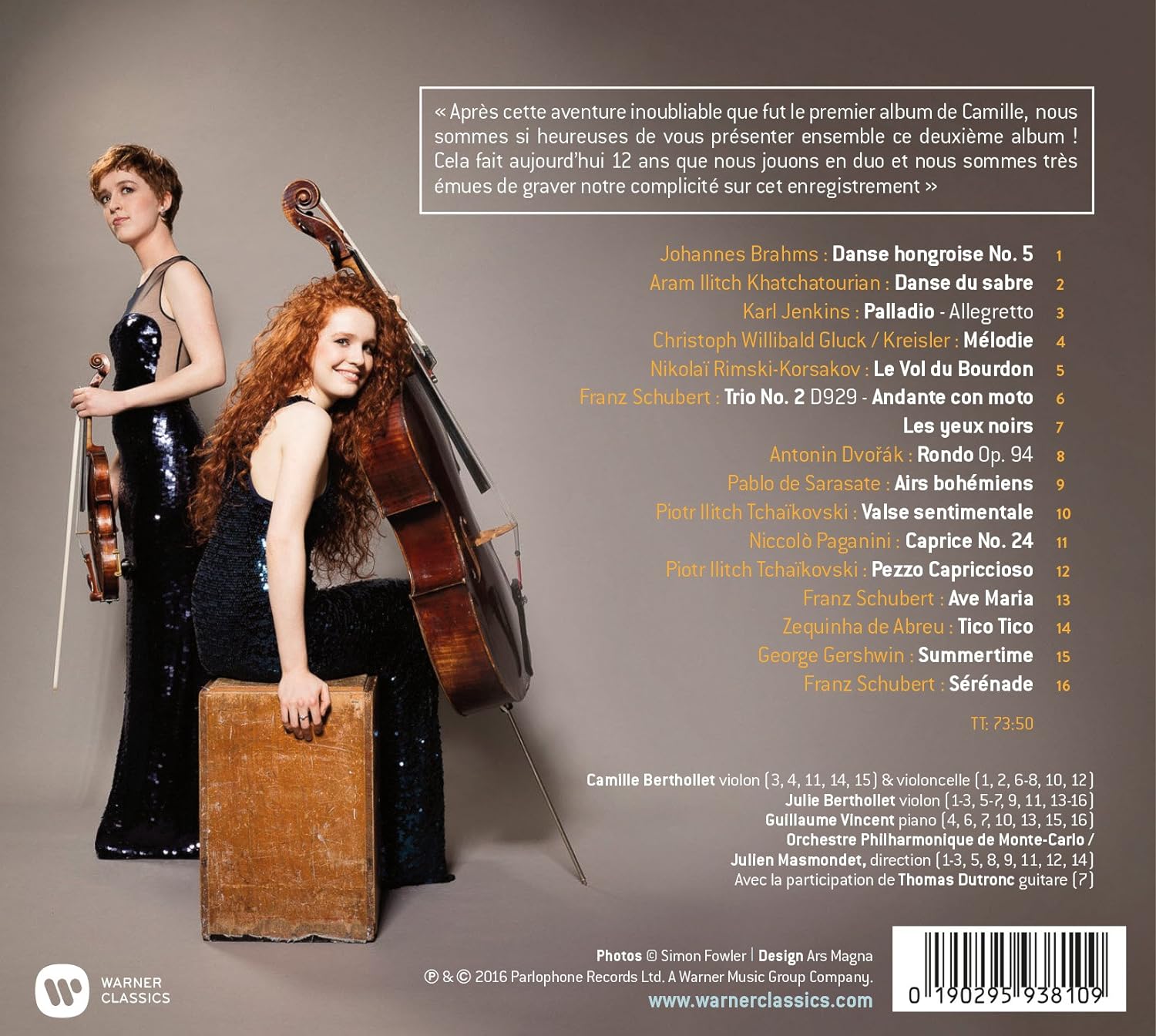 Camille & Julie Berthollet | Camille Berthollet, Julie Berthollet, Orchestre Philharmonique de Monte Carlo, Guillaume Vincent, Thomas Dutronc, Julien Masmondet