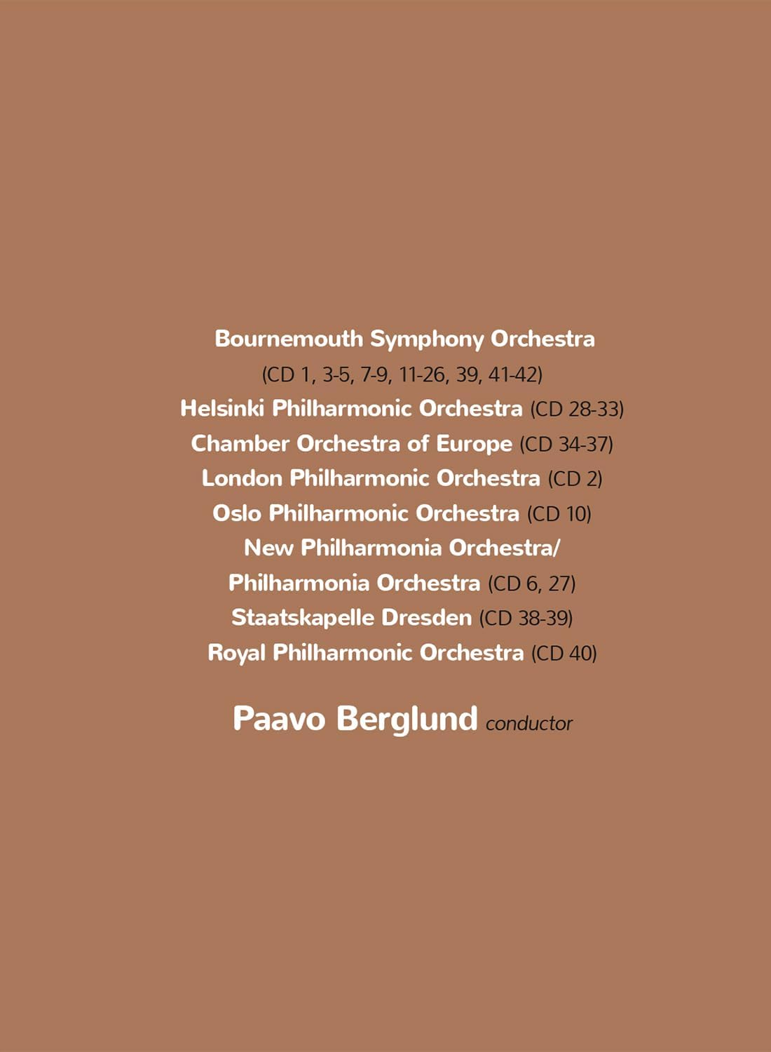 Paavo Berglund - The Warner Edition (42CDs Box Set) | Paavo Berglund, Various Artists - 3 | YEO