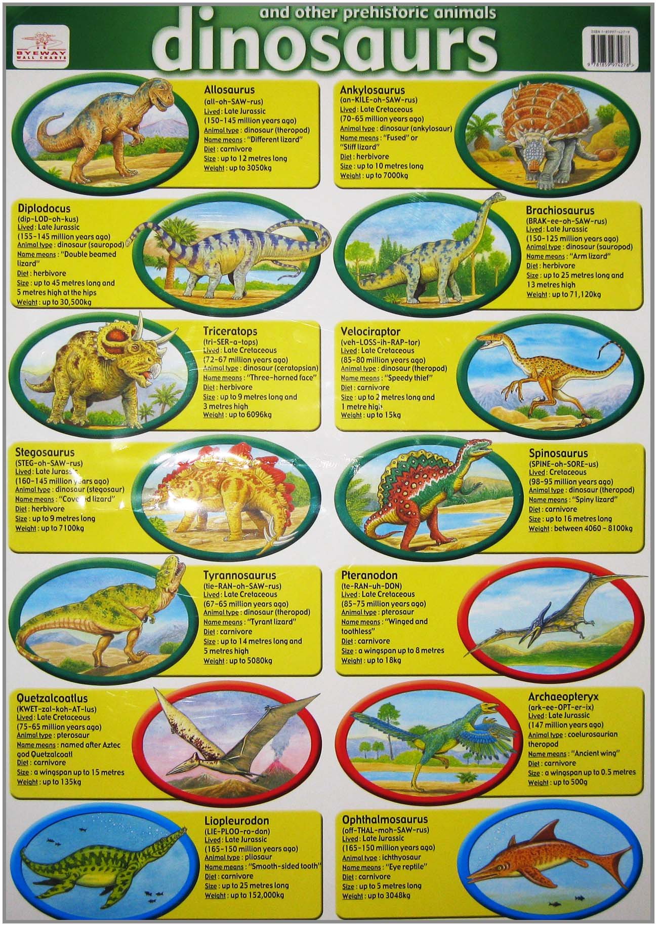 Dinosaurs Wall Chart | 