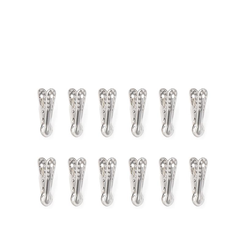 Set 12 clipsuri - Mini Aluminum Bag Clips | Kikkerland - 1 | YEO