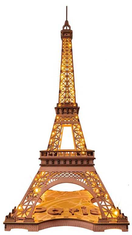 Puzzle 3D - Noaptea peste Turnul Eiffel | Robotime