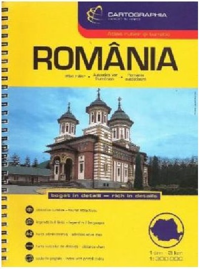 Romania Atlas Rutier / Romania Road Atlas | Cartographia Atlas poza 2022
