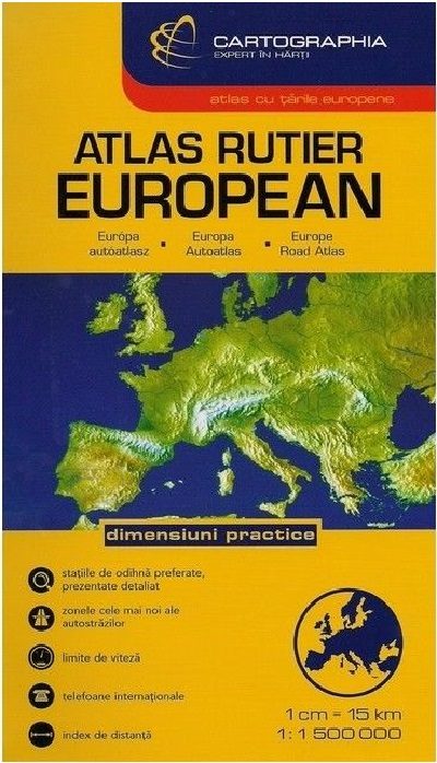 Atlas rutier European | Cartographia poza bestsellers.ro