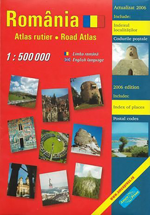 Atlas rutier – Romania | Amco Press Carte