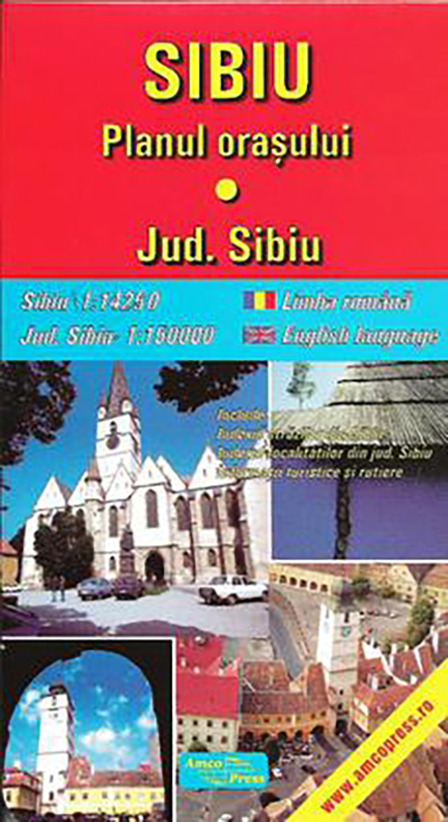 Harta - Sibiu, planul orasului + Judetul Sibiu |
