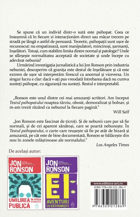 Testul psihopatului | Jon Ronson